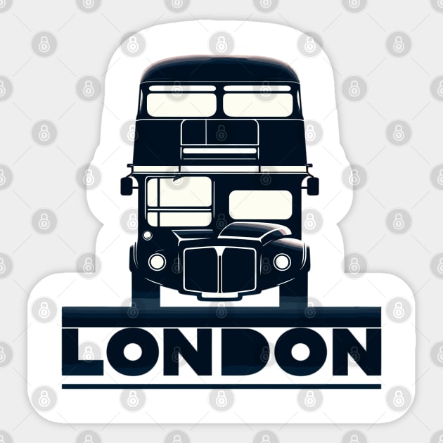 London Bus Sticker by Vehicles-Art